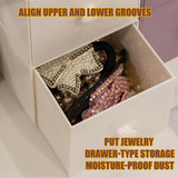 Maxbell Desktop Drawer Box Space Saving Cosmetic Holder for Office Dorm Hallway Yellow