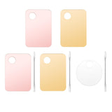 Maxbell Acrylic Makeup Mixing Palette Color Mixing Blending painting Paint Pink W/ Mixing Rod