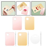 Maxbell Acrylic Makeup Mixing Palette Color Mixing Blending painting Paint Pink W/ Mixing Rod