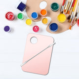 Maxbell Acrylic Makeup Mixing Palette Color Mixing Blending painting Paint Pink W/ Mixing Rod