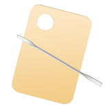 Maxbell Acrylic Makeup Mixing Palette Color Mixing Blending painting Paint Golden W/ Mixing Rod
