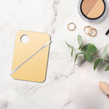 Maxbell Acrylic Makeup Mixing Palette Color Mixing Blending painting Paint Golden W/ Mixing Rod