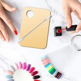 Maxbell Acrylic Makeup Mixing Palette Color Mixing Blending painting Paint Golden W/ Mixing Rod