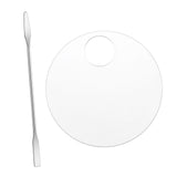 Maxbell Acrylic Makeup Mixing Palette Color Mixing Blending painting Paint Round W/ Mixing Rod