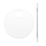 Maxbell Acrylic Makeup Mixing Palette Color Mixing Blending painting Paint Round W/ Mixing Rod