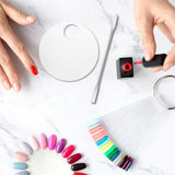 Maxbell Acrylic Makeup Mixing Palette Color Mixing Blending painting Paint Round W/ Mixing Rod