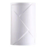 Maxbell Rotating Triangle Cabinet Cosmetic Storage Rack for Table Bathroom 2 Tiers White