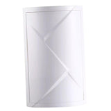 Maxbell Rotating Triangle Cabinet Cosmetic Storage Rack for Table Bathroom 2 Tiers White