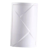 Maxbell Rotating Triangle Cabinet Cosmetic Storage Rack for Table Bathroom 2 Tiers White