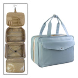 Maxbell Makeup Cosmetic Bag Rotate 360 Degrees with Elastic for Men Women Shower