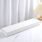 Maxbell Hand Rest Soft Memory Foam Professional Arm Cushion for Nail Table Women White
