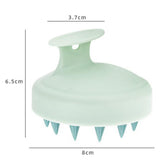 Maxbell Handheld Scalp Massage Shampoo Brush Comb Deep Cleaning for Remove Dandruff Green