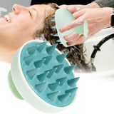 Maxbell Handheld Scalp Massage Shampoo Brush Comb Deep Cleaning for Remove Dandruff Green