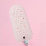 Maxbell Hair Dryer Storage Bag Heat Resistant Mat Dustproof Professional for Desktop Pink