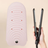 Maxbell Hair Dryer Storage Bag Heat Resistant Mat Dustproof Professional for Desktop Pink