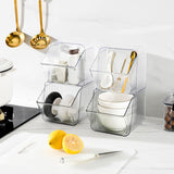 Maxbell tea Organizer Large Capacity Portable for Bedroom Home Office Closets Transparent