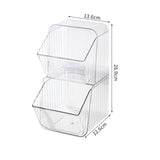 Maxbell tea Organizer Large Capacity Portable for Bedroom Home Office Closets Transparent