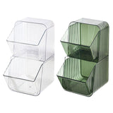 Maxbell tea Organizer Large Capacity Portable for Bedroom Home Office Closets Transparent