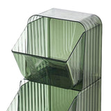 Maxbell tea Organizer Large Capacity Portable for Bedroom Home Office Closets Green