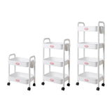 Maxbell Durable Rolling Cart Multifunctional for Bathroom Spices Baby Supplies 2 Tier