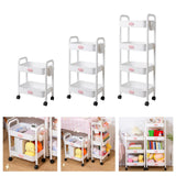 Maxbell Durable Rolling Cart Multifunctional for Bathroom Spices Baby Supplies 2 Tier