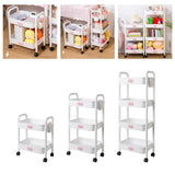 Maxbell Durable Rolling Cart Multifunctional for Bathroom Spices Baby Supplies 2 Tier