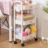 Maxbell Durable Rolling Cart Multifunctional for Bathroom Spices Baby Supplies 2 Tier