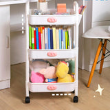 Maxbell Durable Rolling Cart Multifunctional for Bathroom Spices Baby Supplies 2 Tier