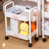 Maxbell Durable Rolling Cart Multifunctional for Bathroom Spices Baby Supplies 2 Tier