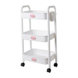 Maxbell Durable Rolling Cart Multifunctional for Bathroom Spices Baby Supplies 3 Tier