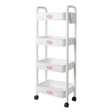 Maxbell Durable Rolling Cart Multifunctional for Bathroom Spices Baby Supplies 4 Tier