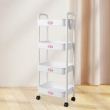 Maxbell Durable Rolling Cart Multifunctional for Bathroom Spices Baby Supplies 4 Tier