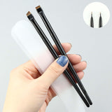 Maxbell Eyeliner Brush Winged Liner Brush Beauty Cosmetic Tool for Home salon Angled brush