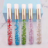 Maxbell 20 Pieces Lash Shampoo Brushes Cosmetic Lash cleaner Peel Off Remover Tool Argent