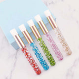 Maxbell 20 Pieces Lash Shampoo Brushes Cosmetic Lash cleaner Peel Off Remover Tool Argent