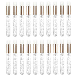 Maxbell 20 Pieces Lash Shampoo Brushes Cosmetic Lash cleaner Peel Off Remover Tool Argent