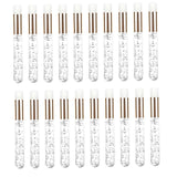 Maxbell 20 Pieces Lash Shampoo Brushes Cosmetic Lash cleaner Peel Off Remover Tool Argent