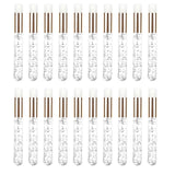 Maxbell 20 Pieces Lash Shampoo Brushes Cosmetic Lash cleaner Peel Off Remover Tool Argent