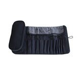 Maxbell Multi Use Travel Makeup Brush Holder Dustproof Large Capacity for Woman Black