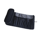Maxbell Multi Use Travel Makeup Brush Holder Dustproof Large Capacity for Woman Black