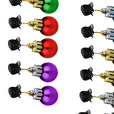 Maxbell Mustache Ornament Mini Christmas Beard Clip Unisex Wear Size 0.8x2inch 12 Balls