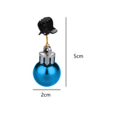 Maxbell Mustache Ornament Mini Christmas Beard Clip Unisex Wear Size 0.8x2inch 12 Balls