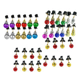 Maxbell Mustache Ornament Mini Christmas Beard Clip Unisex Wear Size 0.8x2inch 12 Balls