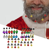 Maxbell Mustache Ornament Mini Christmas Beard Clip Unisex Wear Size 0.8x2inch 12 Balls