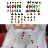 Maxbell Mustache Ornament Mini Christmas Beard Clip Unisex Wear Size 0.8x2inch 12 Balls