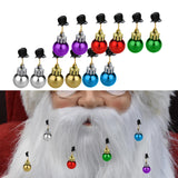 Maxbell Mustache Ornament Mini Christmas Beard Clip Unisex Wear Size 0.8x2inch 12 Balls