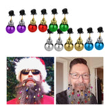 Maxbell Mustache Ornament Mini Christmas Beard Clip Unisex Wear Size 0.8x2inch 12 Balls