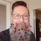 Maxbell Mustache Ornament Mini Christmas Beard Clip Unisex Wear Size 0.8x2inch 12 Balls 4 Bells