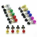 Maxbell Mustache Ornament Mini Christmas Beard Clip Unisex Wear Size 0.8x2inch 12 Balls 4 Bells