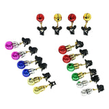 Maxbell Mustache Ornament Mini Christmas Beard Clip Unisex Wear Size 0.8x2inch 12 Balls 4 Bells